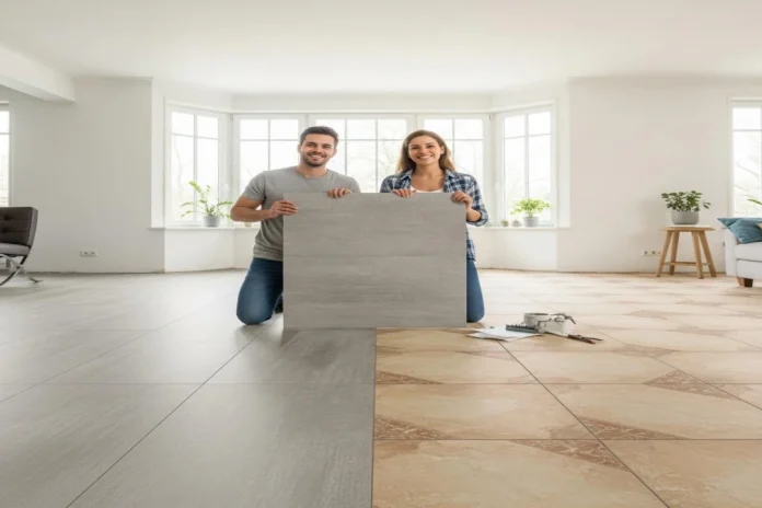 692b8884b2331 Le guide complet de la dalle PVC clipsable 61,5x123 cm : pose, choix et inspiration